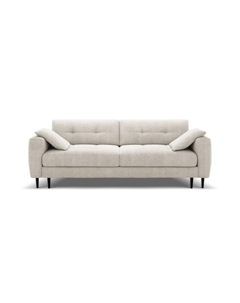 Canapé 3 places Lazio beige - 242 x 110 x 92 cm