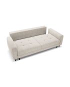 Canapé 3 places Lazio beige - 242 x 110 x 92 cm
