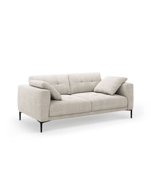 Canapé 3 places Lazio beige - 191 x 102 x 86 cm
