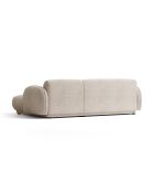 Canapé d'angle droit 3 places Bilbao beige chiné - 244 x 148 x 73 cm