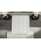 Ensemble Matelas + Sommier Trente gris/blanc - 180x200 cm
