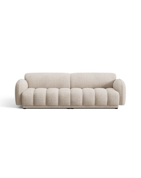 Canapé 4 places Bilbao beige chiné - 244 x 88 x 73 cm