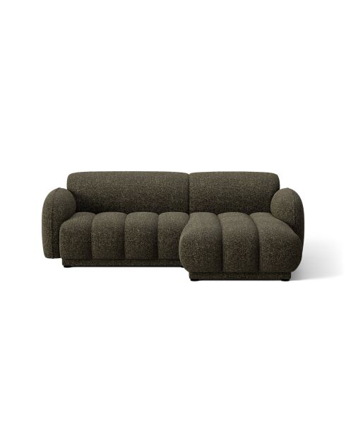 Divano angolare destro Bilbao 3 posti verde amazon - 216 x 148 x 73 cm