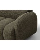 Canapé d'angle droit 3 places Bilbao vert amazone - 216 x 148 x 73 cm