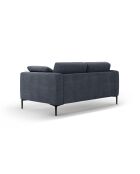 Canapé 2 places Lazio bleu foncé - 161 x 102 x 86 cm