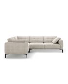 Canapé d'angle gauche 4 places Lazio beige - 282 x 194 x 86 cm