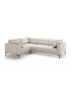 Canapé d'angle gauche 4 places Lazio beige - 282 x 194 x 86 cm