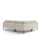 Canapé d'angle gauche 4 places Lazio beige - 282 x 194 x 86 cm
