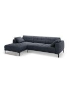 Sofá de esquina izquierda Lazio de 3 plazas azul oscuro - 291 x 174 x 86 cm