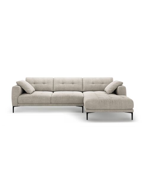 Divano angolare destro a 3 posti beige Lazio - 291 x 174 x 86 cm