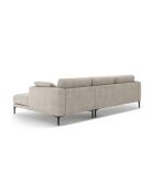 Canapé d'angle droit 3 places Lazio beige - 291 x 174 x 86 cm