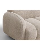 Sofá de esquina izquierda Bilbao de 3 plazas beige jaspeado - 244 x 148 x 73 cm
