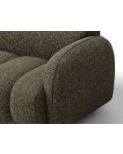 Canapé d'angle droit 3 places Bilbao vert amazone - 244 x 148 x 73 cm