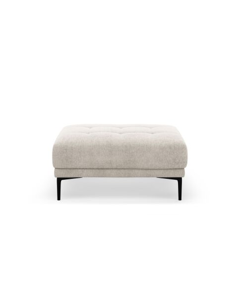 Beige voetenbank Lazio - 100 x 70 x 46 cm