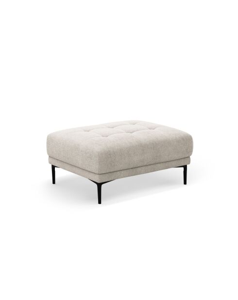 Beige voetenbank Lazio - 100 x 70 x 46 cm