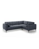 Sofá de esquina derecha Lazio de 4 plazas azul oscuro - 282 x 194 x 86 cm