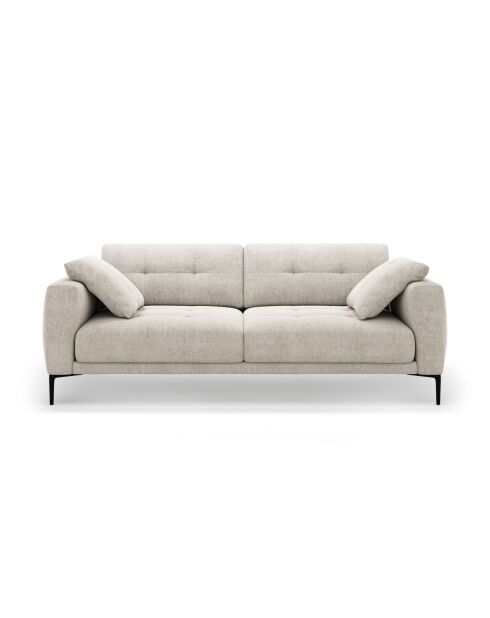 Beiges 4-Sitzer-Sofa Lazio - 221 x 102 x 86 cm