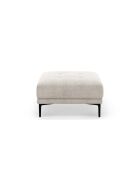 Beige voetenbank Lazio - 85 x 85 x 46 cm