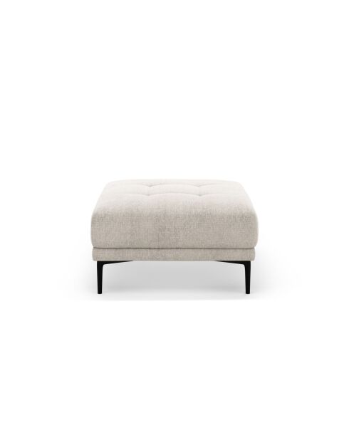 Beige voetenbank Lazio - 85 x 85 x 46 cm