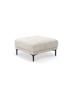 Beige voetenbank Lazio - 85 x 85 x 46 cm