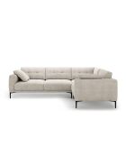 Sofá de esquina derecha Lazio de 4 plazas beige - 282 x 194 x 86 cm