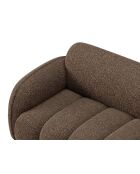 Canapé d'angle droit 3 places Bilbao marron - 216 x 148 x 73 cm