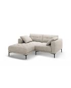 Sofá de esquina izquierda Lazio de 2 plazas beige - 205 x 174 x 86 cm