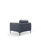 Lazio 1-zitsfauteuil donkerblauw - 87 x 85 x 85 cm