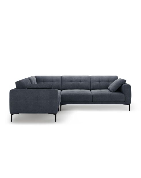 Divano angolare sinistro Lazio 4 posti blu scuro - 282 x 194 x 86 cm