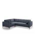 Sofá de esquina izquierda Lazio de 4 plazas azul oscuro - 282 x 194 x 86 cm