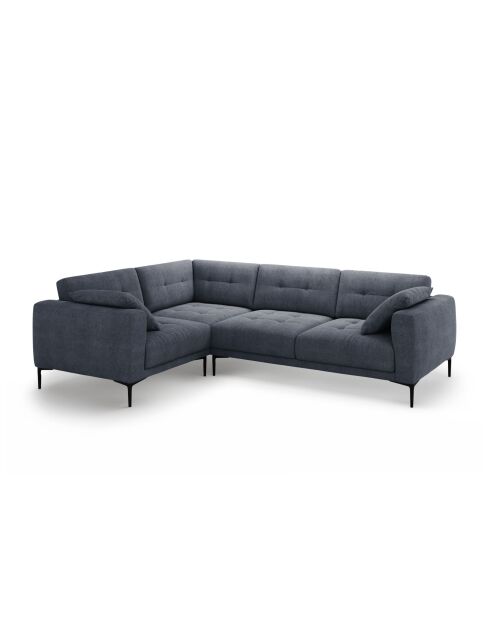Divano angolare sinistro Lazio 4 posti blu scuro - 282 x 194 x 86 cm