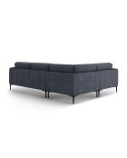 Sofá de esquina izquierda Lazio de 4 plazas azul oscuro - 282 x 194 x 86 cm