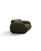Divano Bilbao 3 posti amazone verde - 196 x 88 x 73 cm