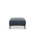 Donkerblauwe voetenbank Lazio - 85 x 85 x 46 cm