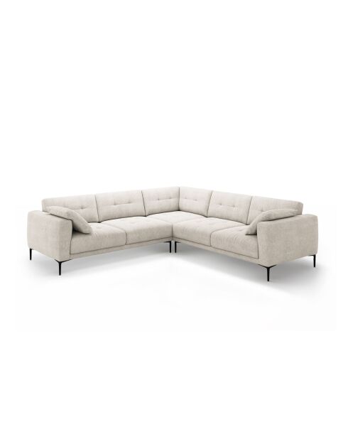 Sofá esquinero Lazio de 5 plazas beige - 282 x 282 x 86 cm