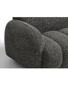 Sofá Bilbao de 3 plazas en esquina izquierda gris oscuro jaspeado - 216 x 148 x 73 cm