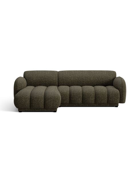Divano angolare sinistro Bilbao Amazon verde 3 posti - 244 x 148 x 73 cm