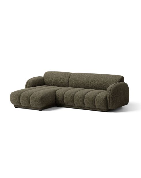 Divano angolare sinistro Bilbao Amazon verde 3 posti - 244 x 148 x 73 cm