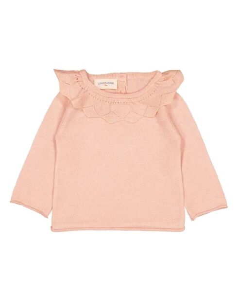 Hellrosa Ambroisine Pullover mit Rundhalsausschnitt