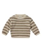 Maglione girocollo a righe beige Aspen