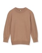 Maglione girocollo in lana in pregiato cammello