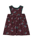 Vestido corto de algodón Jupiter chocolate