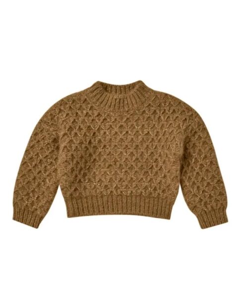 Maglione girocollo Carolina cammello