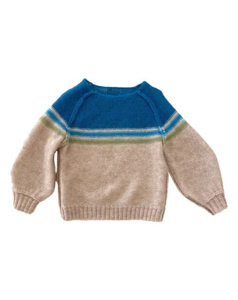 Maglia girocollo blu