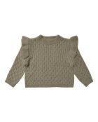 Maglione girocollo La Reina Sage a nido d'ape