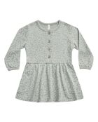 Graues kurzes Baumwollkleid Vignes
