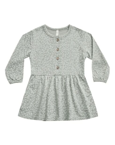 Graues kurzes Baumwollkleid Vignes