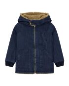 Parka reversibile in pelliccia grezza