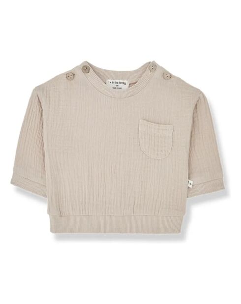Lorenzo Rundhalspullover aus Baumwolle hellrosa Chiffon