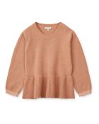 Pull en coton col rond Esme rose